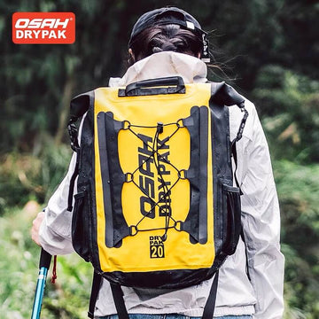 OSAH Waterproof Outdoor 20L 40L Backpack Dry Bag Water Resistant Heavy Duty Roll-Top Closure Cushioned Padded Back Panel Diving